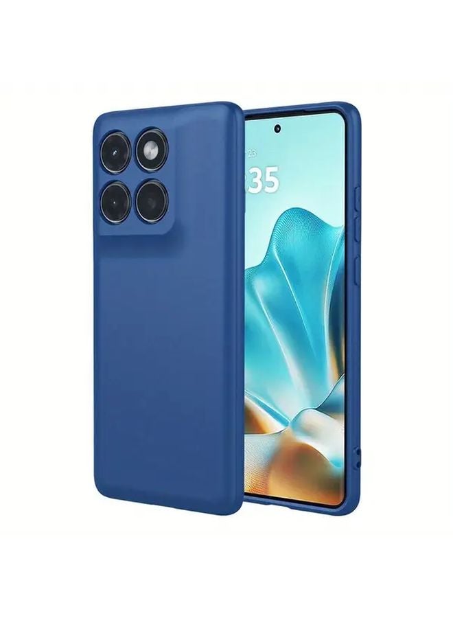 Motorola Edge 60 Fusion غطاء هاتف من TPU أخضر داكن مقاوم للصدمات ببطانة مايكروفايبر مضادة للخدوش - Image 4